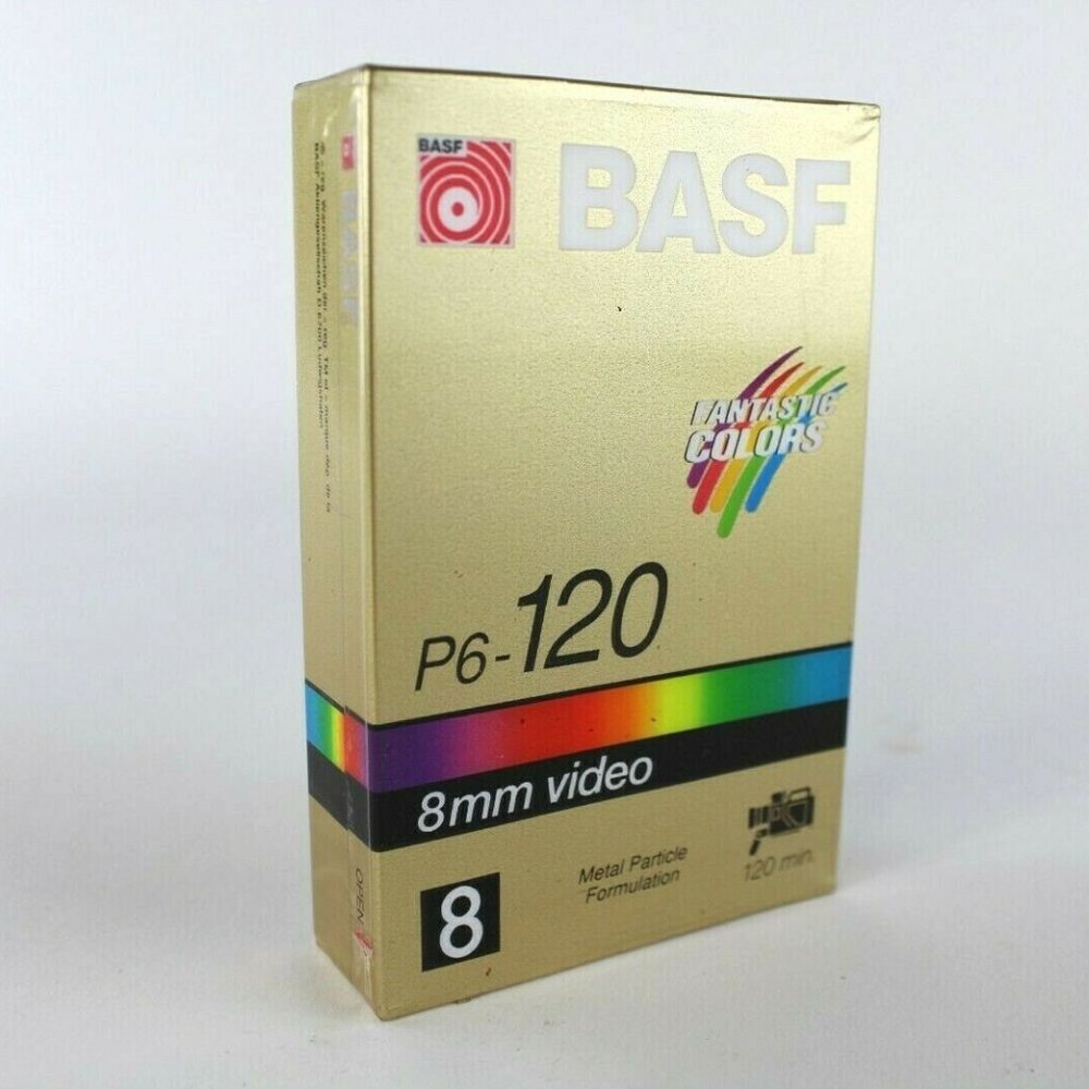 BASF P6-120. 8MM VIDEO 120 MIN SP 240 MIN LP New Sealed
